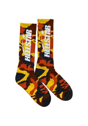 HELLSTAR logo camouflage socks - Orange