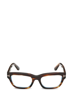 TOM FORD round full rim eyeglasses - Brown
