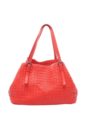 Bottega Veneta Pre-Owned 2012-2026 Leather Intrecciato tote bag - Red
