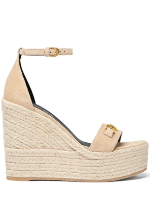 Versace Medusa '95 120mm wedge sandals - Neutrals