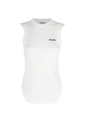 The Attico Reese logo-detail tank top - White