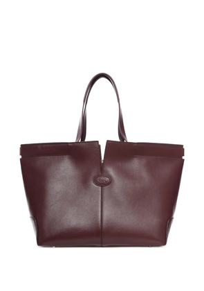 Tod's medium-small leather tote bag - Brown