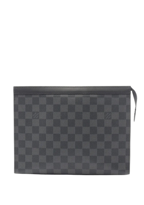 Louis Vuitton Pre-Owned 2018 Damier Graphite Pochette Voyage MM clutch bag - Black
