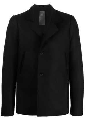 SAPIO double-breasted cotton-wool blazer - Black