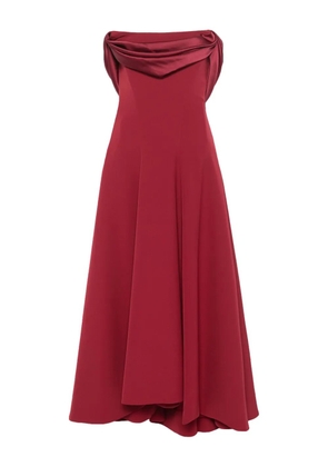 Rhea Costa Salma midi dress - Red