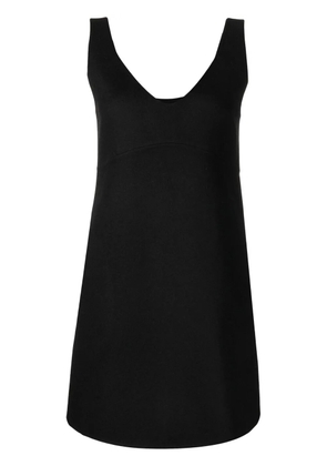 P.A.R.O.S.H. V-neck shift mini dress - Black
