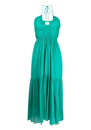 ISABEL MARANT tiered cut-out long dress - Green