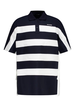 We11done striped polo shirt - Blue