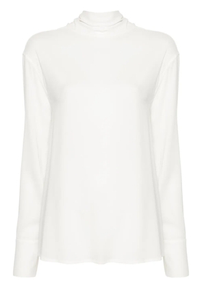Fabiana Filippi roll-neck blouse - White