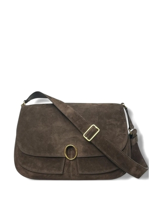 Orciani buckle peach cross body bag - Brown