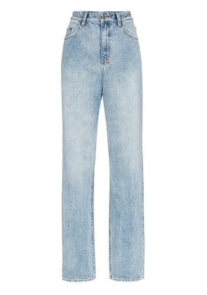 Ksubi playback high-waisted straight leg jeans - Blue