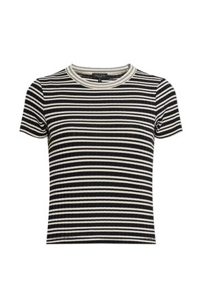rag & bone striped ribbed T-shirt - Black