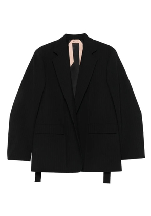 Nº21 pinstripe blazer - Black