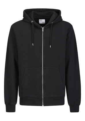 colorful standard organic-cotton zip-up hoodie - Black