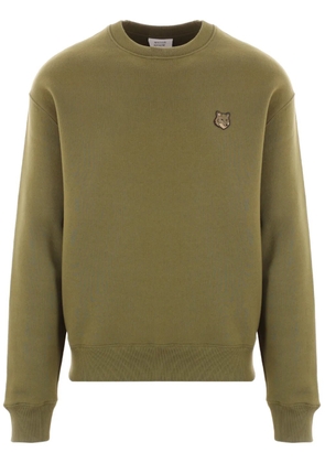 Maison Kitsuné Fold Fox Head sweater - Green