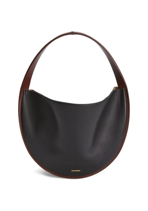 Jil Sander Pivot leather shoulder bag - Black