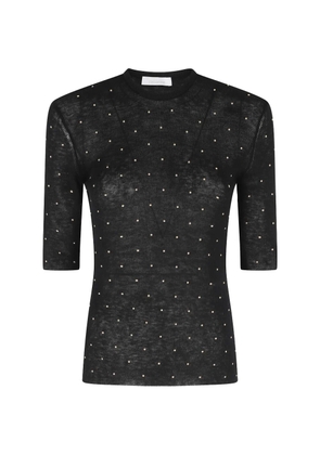 Rabanne crew-neck top - Black