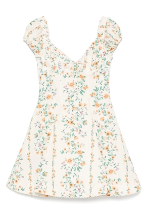 Agua By Agua Bendita floral-print cotton dress - Neutrals