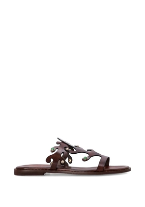Kotris Sandals Ithaca cut-out embellished sandals - Brown