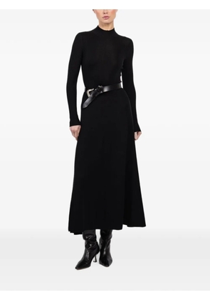 Maria McManus long-sleeve ribbed midi dress - Black