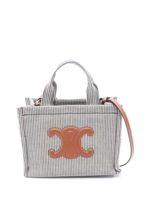 Celine Pre-Owned 2010-2026 Small Canvas Cabas Thais satchel - Blue