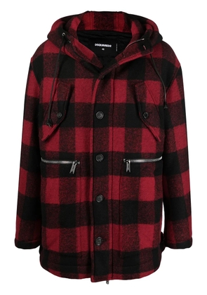 DSQUARED2 checked single-breasted coat