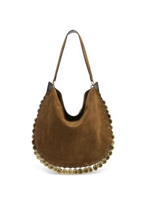ISABEL MARANT Oskan Hobo Soft braided medallion-embellishment shoulder bag - Brown
