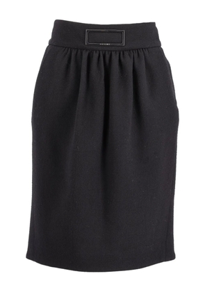 Celine Pre-Owned belted skirt - Black