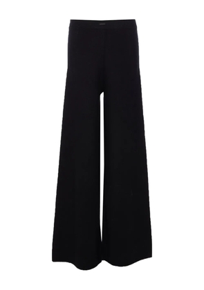 Max Mara knitted wide-leg trousers - Black