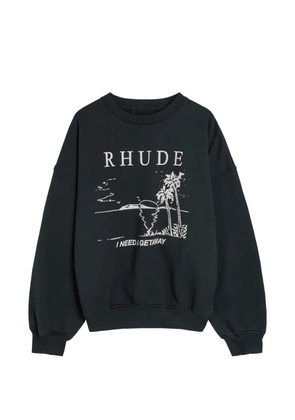 RHUDE I Need A Getaway graphic-print sweater - Black