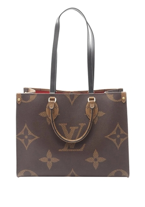 Louis Vuitton Pre-Owned 2020 Monogram Giant OnTheGo MM satchel - Brown