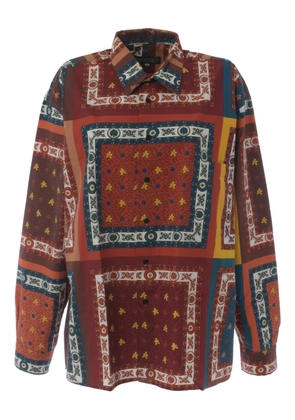 Souleiado patterned breast-pocket shirt - Red