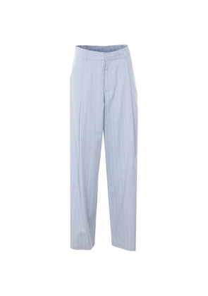 Eleh striped wide leg trousers - Blue