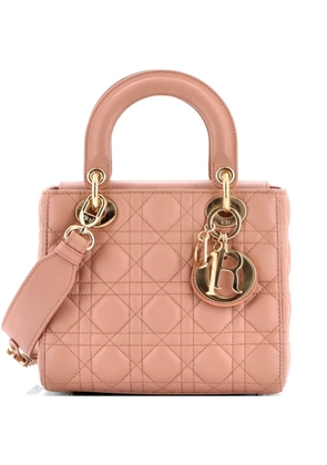 Christian Dior Pre-Owned My ABCDior Lady Dior Bag Cannage Quilt Lambskin crossbody bag - Neutrals