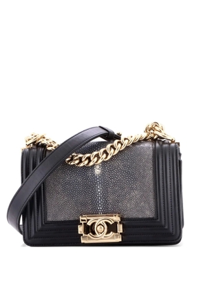 CHANEL Pre-Owned Boy Flap Bag Stingray Small crossbody bag - Black