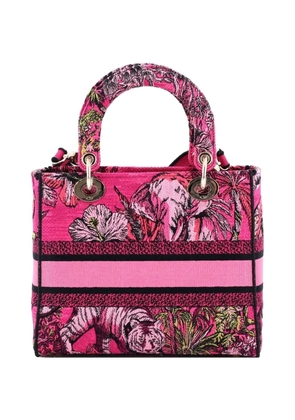 Christian Dior Pre-Owned Lady D-Lite Bag Embroidered Canvas Medium satchel - Pink