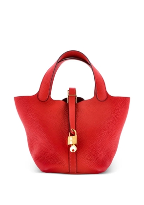 Hermès Pre-Owned Picotin Lock Bag Clemence PM bucket bag - Red