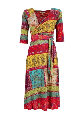 Etro Pre-Owned patterned wrap dress - Red
