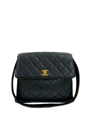 CHANEL Pre-Owned 1997-1999 CC Quilted Lambskin Straight Flap shoulder bag - Black