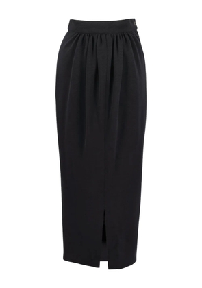 Gianfranco Ferré Pre-Owned wool midi skirt - Black