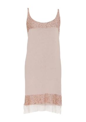 Krizia Pre-Owned bead-embellished midi dress - Pink