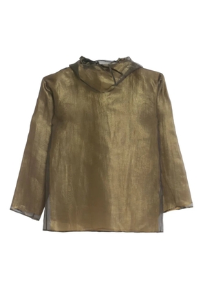 Issey Miyake Pre-Owned 2000s silk blouse - Gold
