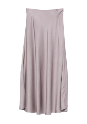 Herno satin midi skirt - Purple