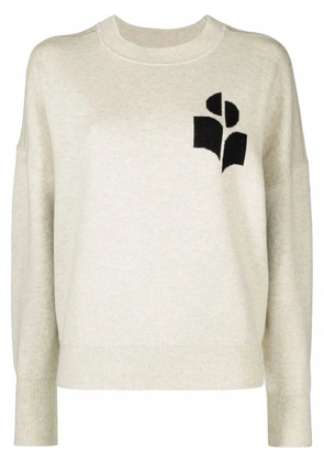 MARANT ÉTOILE Atlee intarsia-knit relaxed jumper - Grey
