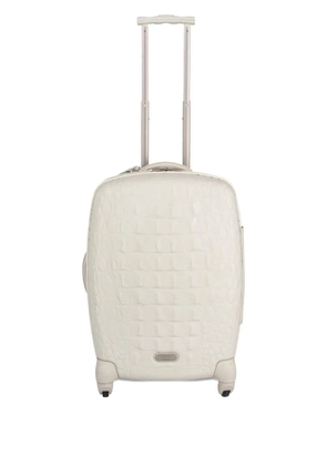 Alexander McQueen Pre-Owned x Samsonite Rare four-wheel suitcase - White