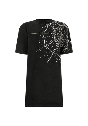 Philipp Plein spiderweb-strass T-shirt - Black