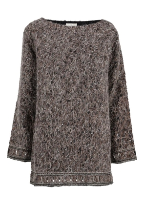 Gianfranco Ferré Pre-Owned embroidered sweater - Brown