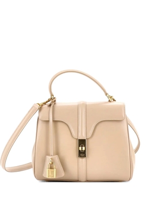 Celine Pre-Owned 16 Top Handle Bag Grained Calfskin Small satchel - Neutrals