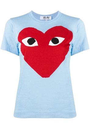 Comme Des Garçons Play heart-print crew neck T-shirt - Blue