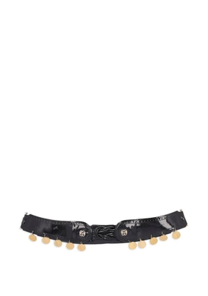 Pirovano Vintage pre-owned knot-detail belt - Black